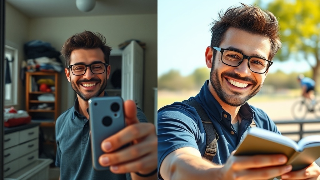 דוגמאות מהשטח: לפני ואחרי צילום לאפליקציות דייטינג